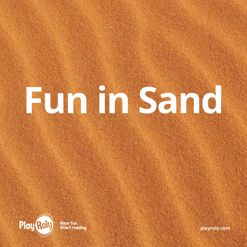 Sand reader cover image: Fun in Sand against orange sand background
